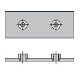 Inch Tube and Hose Clamps - Weld Plate - Elongated